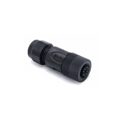 Connecteur femelle M12P, 8 pol., codage A IP67, 2A, non-blindé